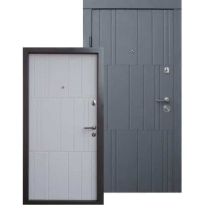 Вхідні двері Qdoors Преміум Арт Бетон графіт / Бетон крем фото 1