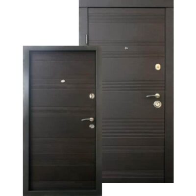 Вхідні двері Qdoors Преміум Статус Венге темний горизонт фото 1